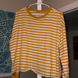 Yellow striped long sleeve